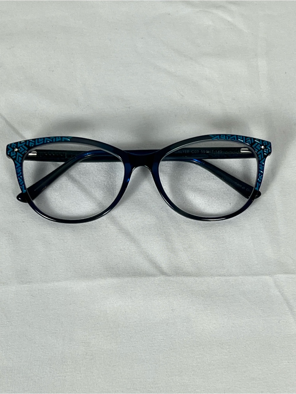 Nicole Miller Blue Cat-Eye Women's Fashion Frames Glasses